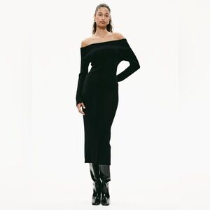 NWT H&M Rib Knit Off-the-Shoulder Dress